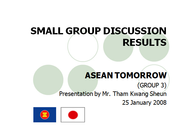 SMALL GROUP DISCUSSION RESULTS