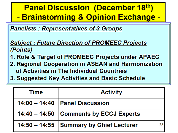 Panel Discussion (December 18th) - Brainstorming & Opinion Exchange -