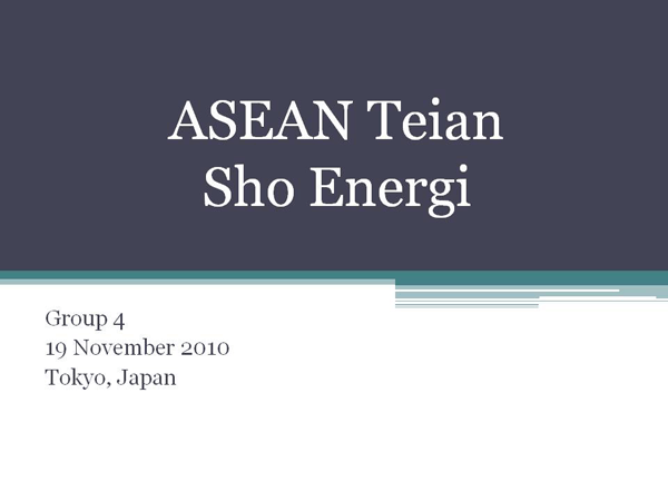 ASEAN Teian Sho Energi