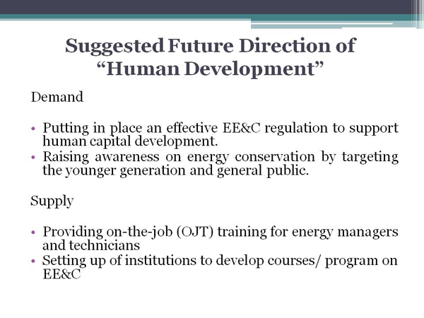 Suggested Future Direction of “Human Development”