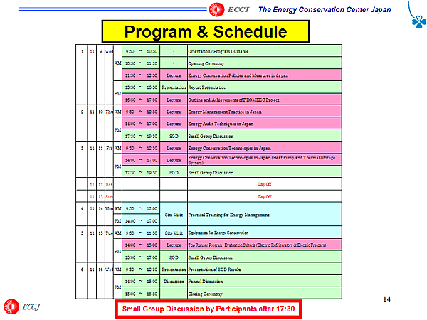 Program & Schedule 