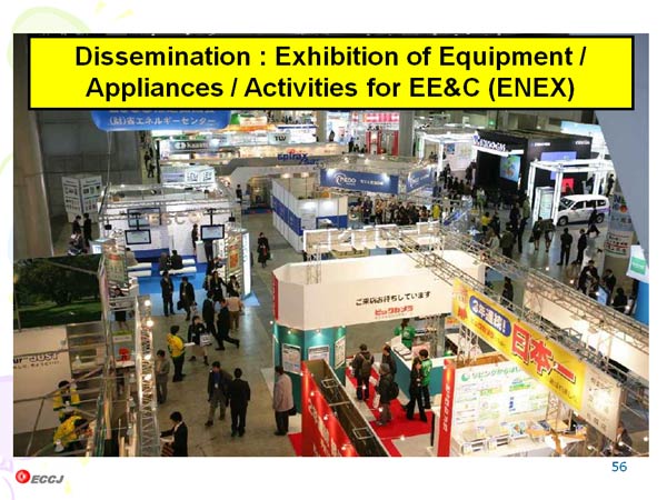Dissemination : Exhibition of Equipment / Appliances / Activities for EE&C (ENEX)