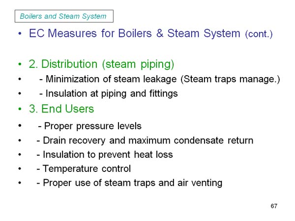 Boilers and Steam System