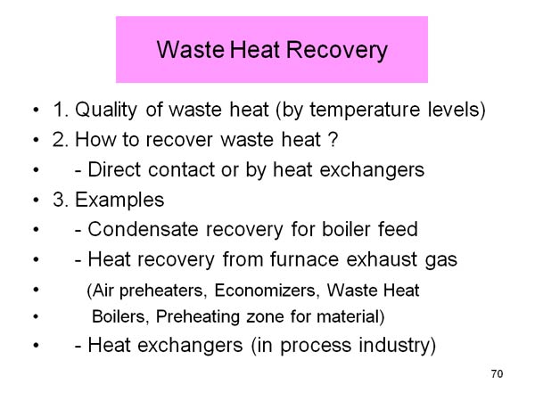 Waste Heat Recovery