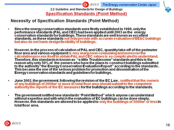  2.2 Guideline and Standards for Design of Buildings Specification Standards (Point Method)