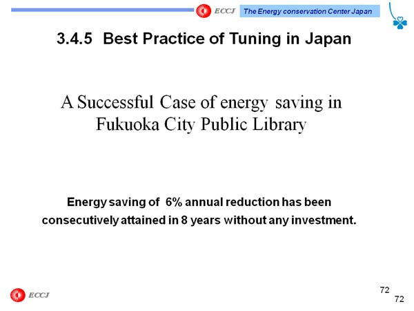 3.4.5　Best Practice of Tuning in Japan