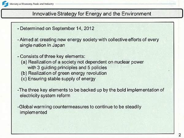 Innovative Strategy for Energy and the Environment