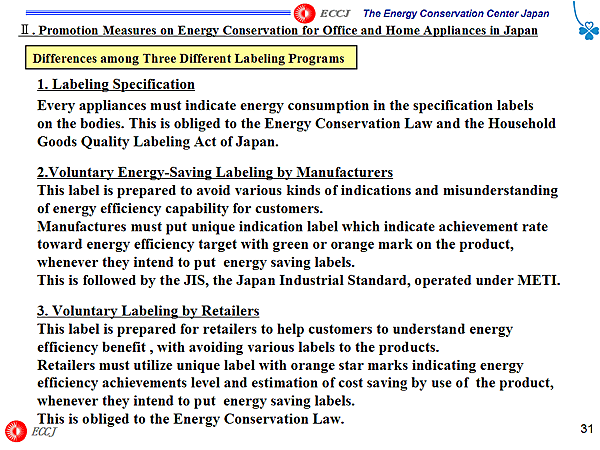 Differences among Three Different Labeling Programs