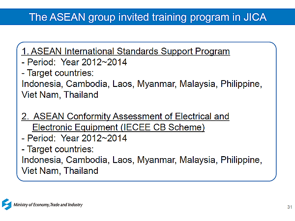 The ASEAN group invited training program in JICA