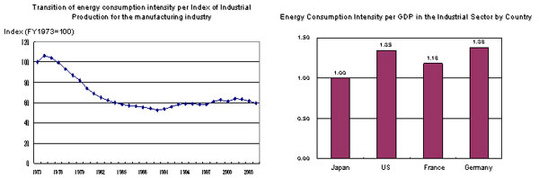 Transition of Energy Consumption in the Industrial Sector