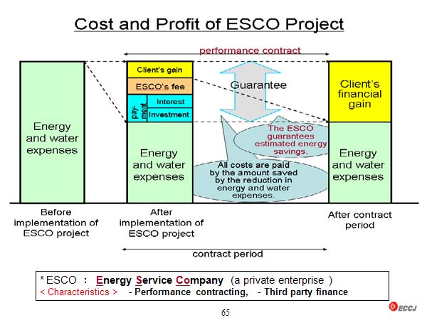 Cost and Profit of ESCO Projet