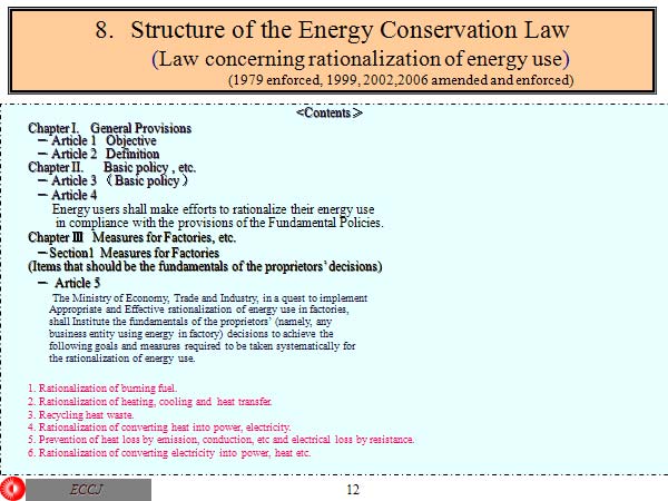 8.　Structure of the Energy Conservation Law