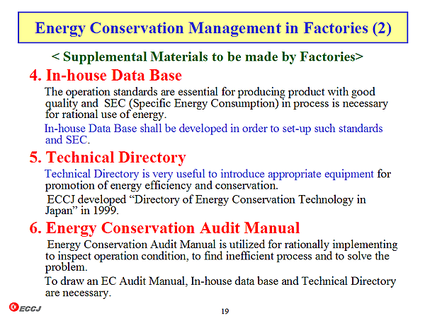 Energy Conservation Management in Factories (2)