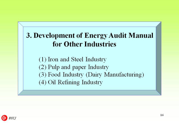 3. Development of Energy Audit Manual for Other Industries
