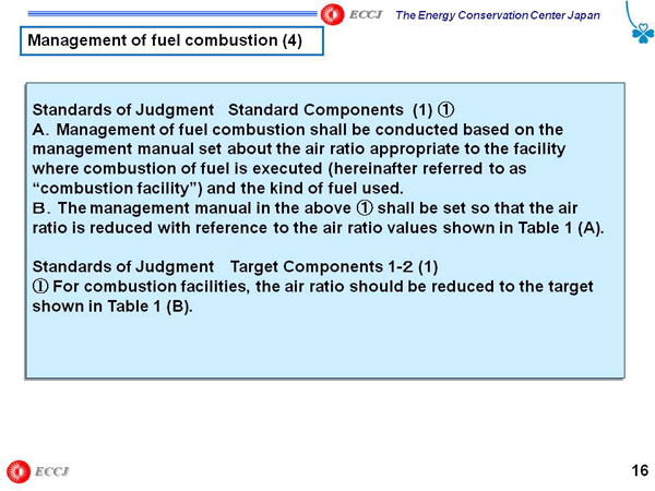 Management of fuel combustion (4)