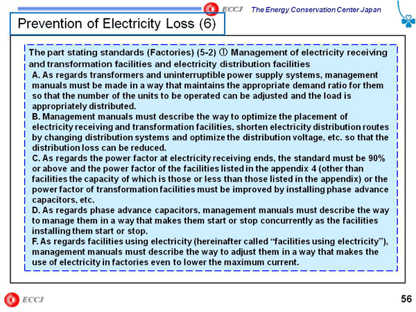 Prevention of Electricity Loss (6)
