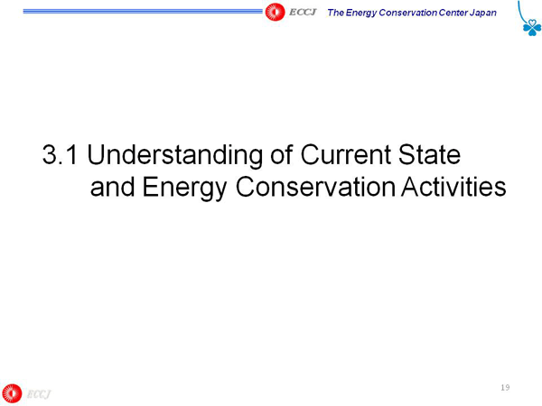 3.1 Understanding of Current State and Energy Conservation Activities