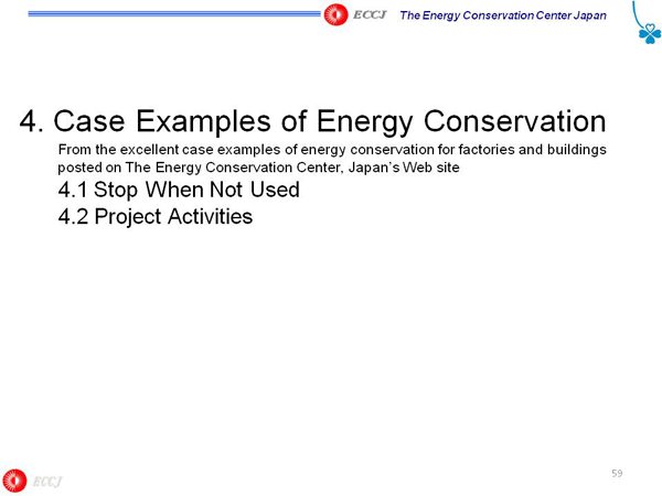 4. Case Examples of Energy Conservation