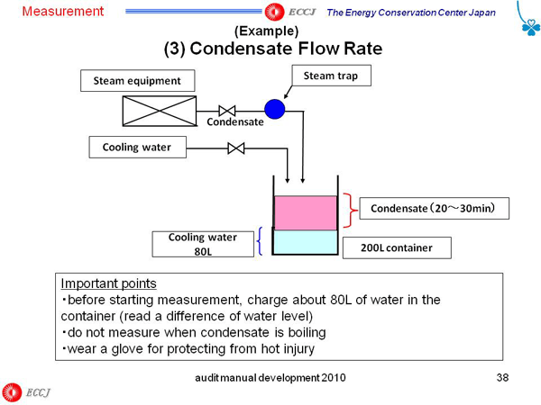 (3) Condensate Flow Rate