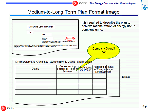 Medium-to-Long Term Plan Format Image
