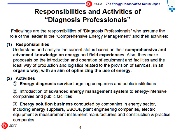 Responsibilities and Activities of “Diagnosis Professionals”