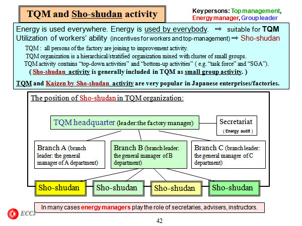 TQM and Sho-shudan activity