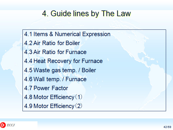 4. Guide lines by The Law