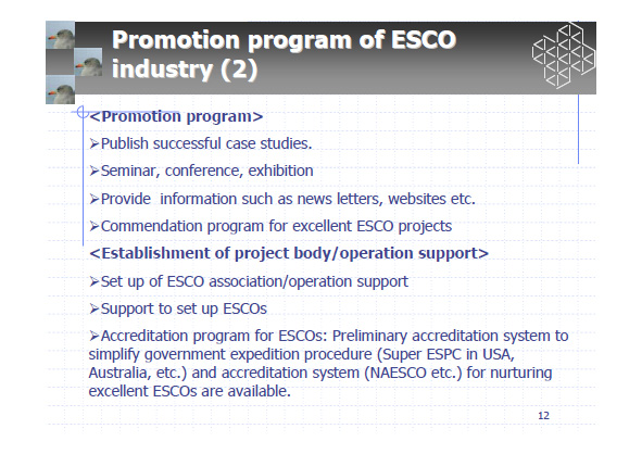 Promotion program of ESCO industry (2)