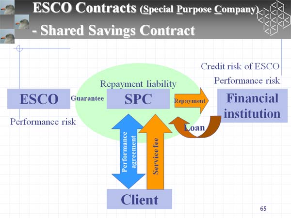 ESCO Contracts (Special Purpose Company)
- Shared Savings Contract