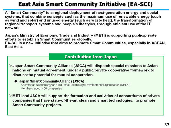 East Asia Smart Community Initiative (EA-SCI)