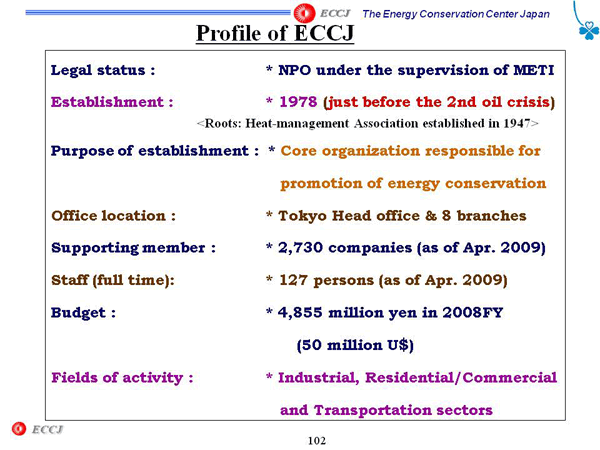 Profile of ECCJ
