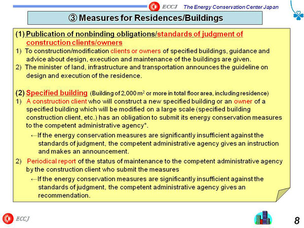 3 Measures for Residences/Buildings