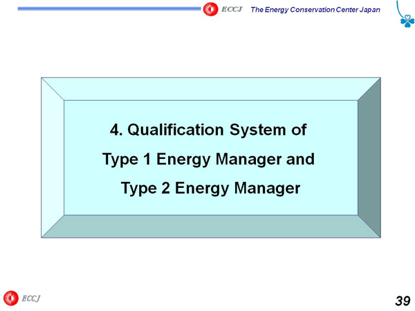 4. Qualification System of Type 1 Energy Manager and Type 2 Energy Manager