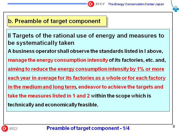 b. Preamble of target ccmponent