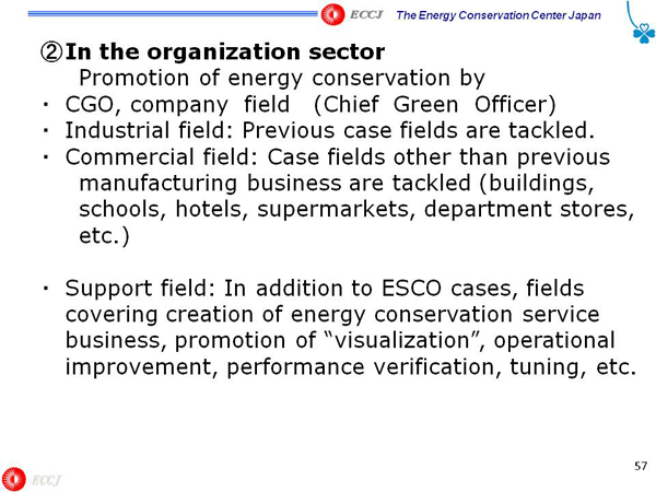 2 In the organization sector