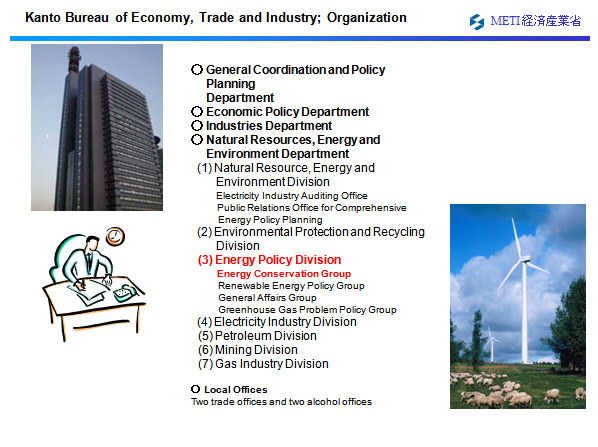 Kanto Bureau of Economy, Trade and Industry; Organization 