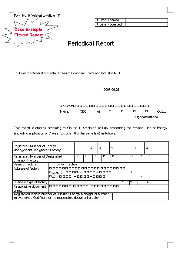 Periodical Report