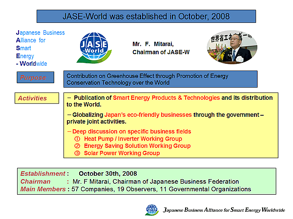 JASE-World was established in October, 2008