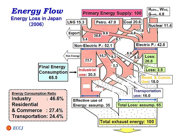 Energy Flow / Energy Loss in Japan (2006)