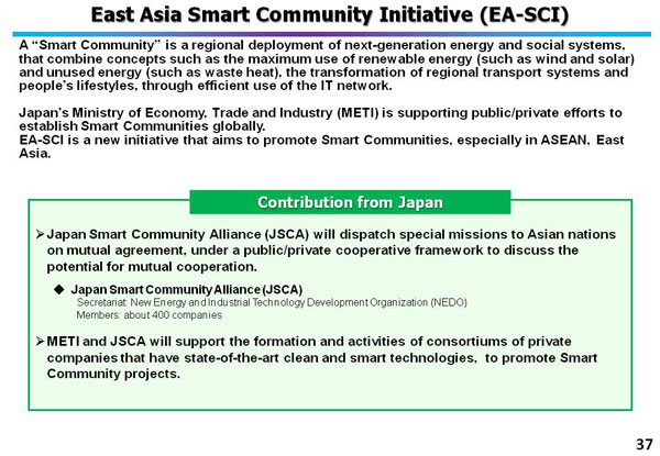 East Asia Smart Community Initiative (EA-SCI)