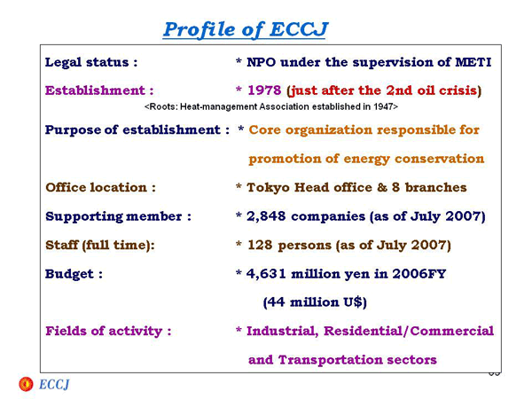 Profile of ECCJ