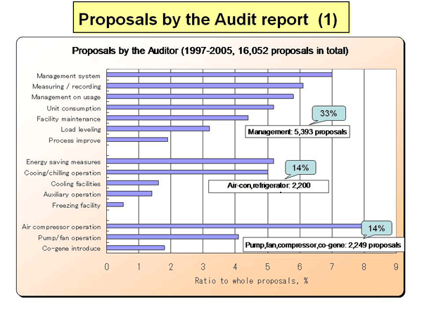 Proposals by the Audit report (1)
