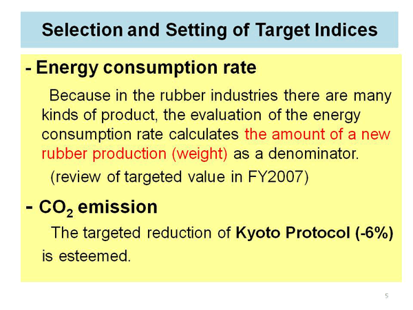 Selection and Setting of Target Indices