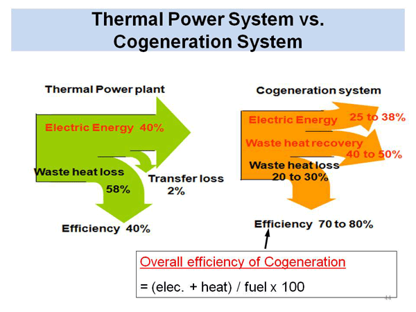 Thermal Power System vs. Cogeneration System