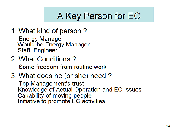 A Key Person for EC