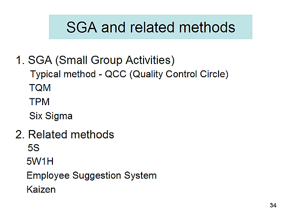 SGA and related methods
