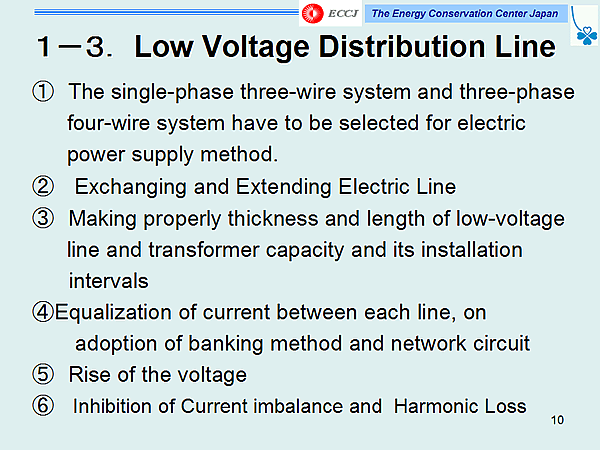 1-3. Low Voltage Distribution Line