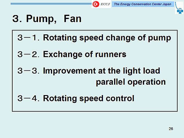 3.Pump, Fan