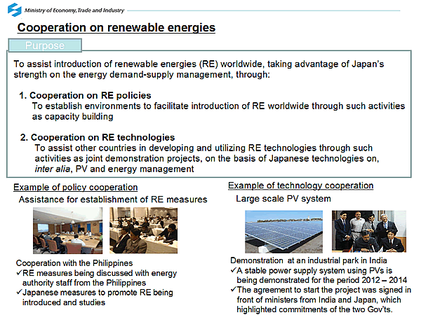 Cooperation on renewable energies