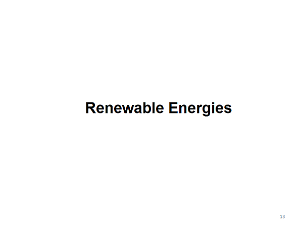 Renewable Energies